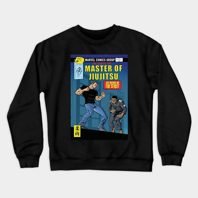 Master of JiuJitsu Crewneck Sweatshirt by Heroesandheadkicks